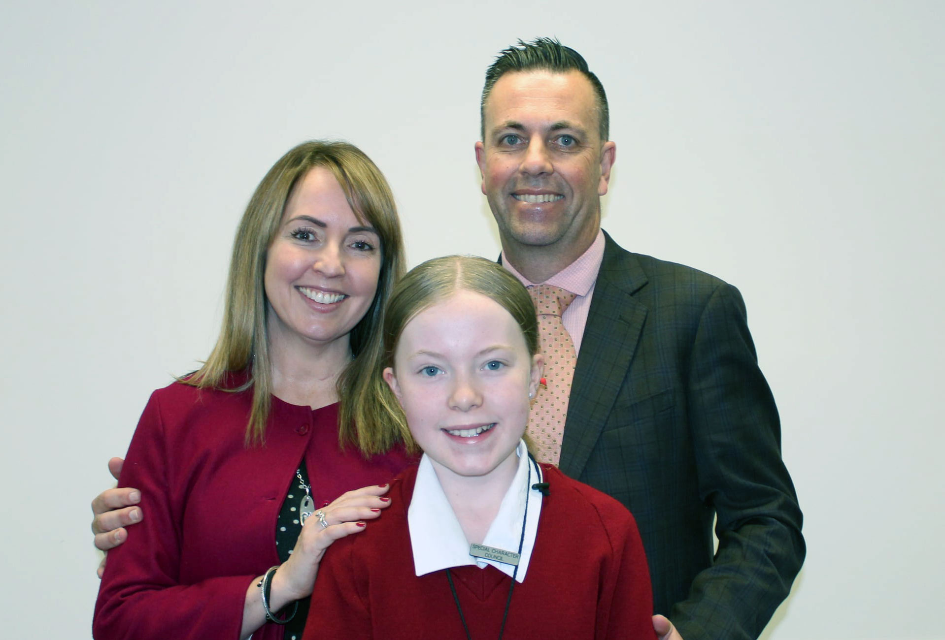 Andrew Murray with his wife Benita and daughter Charlotte.