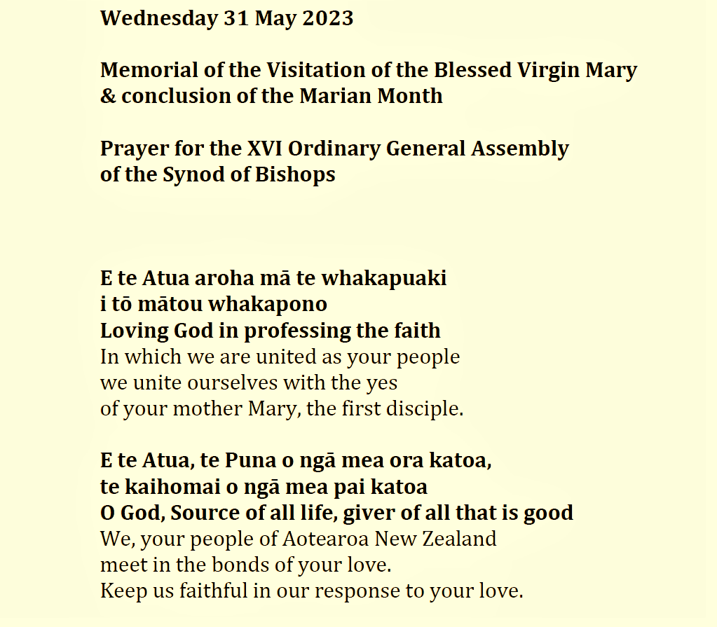 Maryan Prayer 31 May 2023